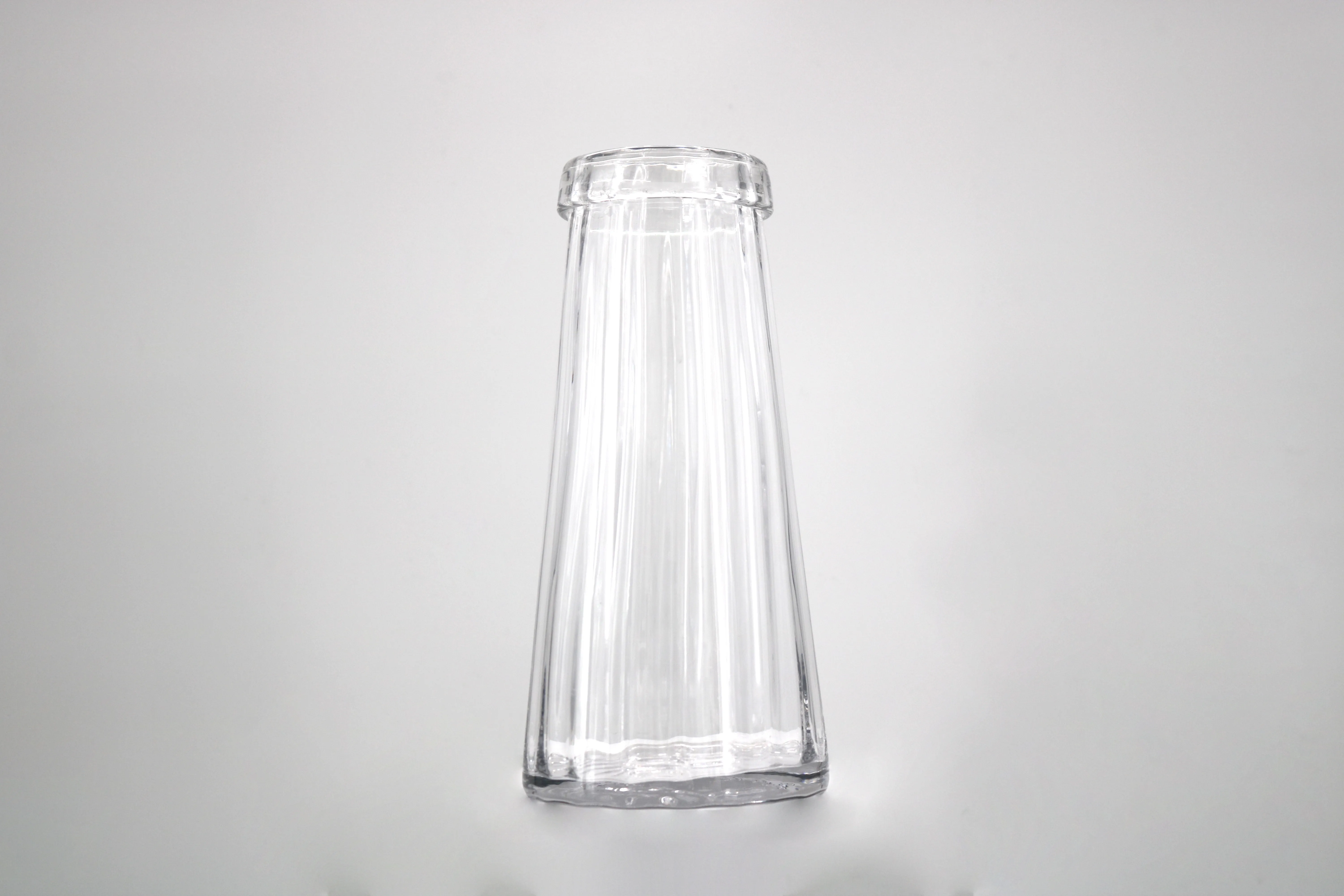 Clear Glass Garden Vase - Tall