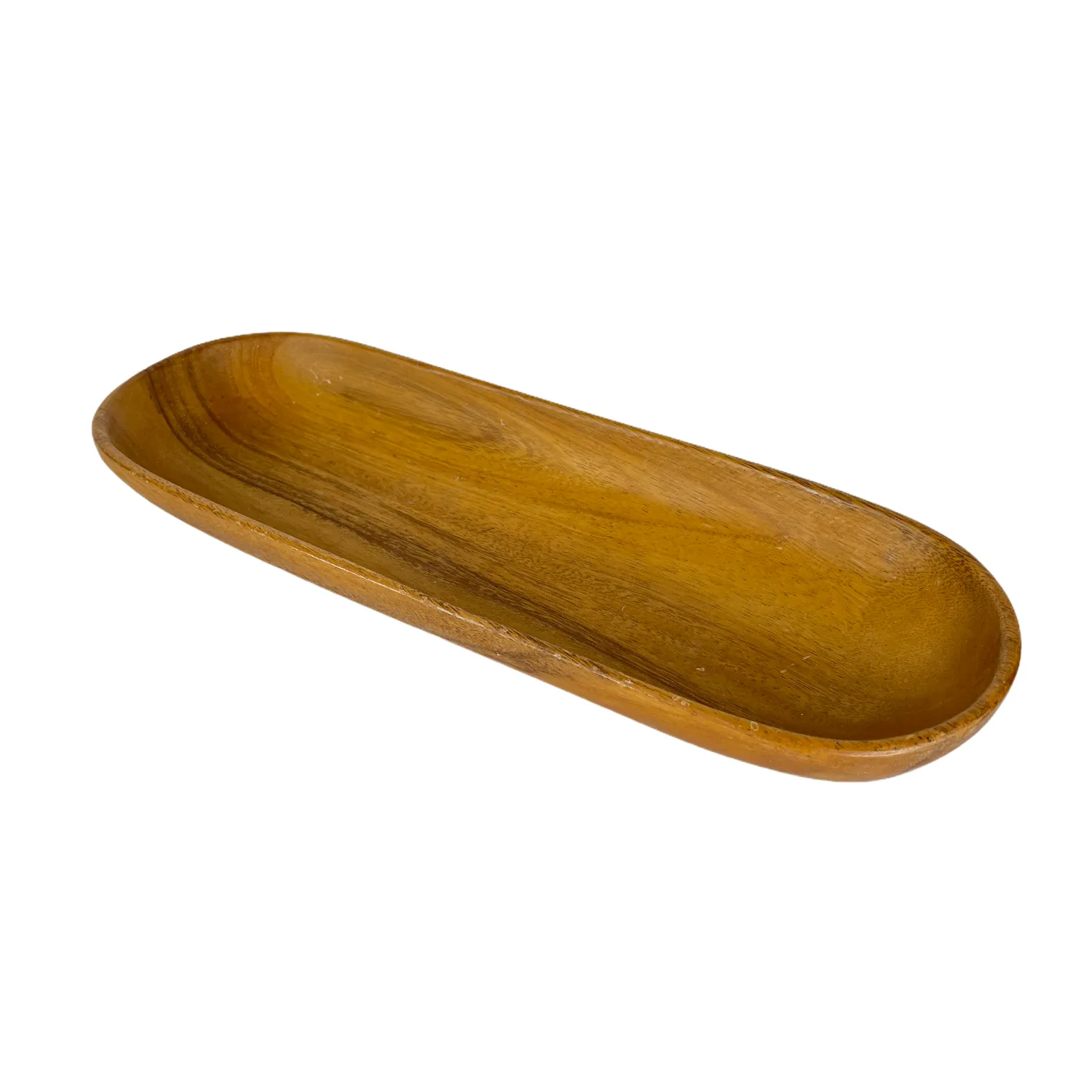 Oval Wooden Bowl