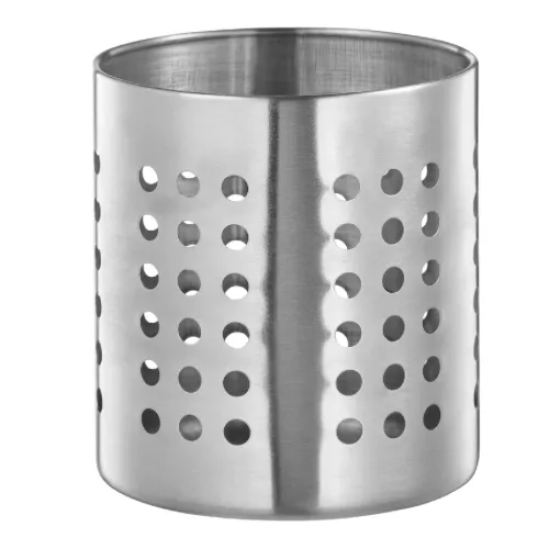 Brushed Stainless Perforated Cylinder