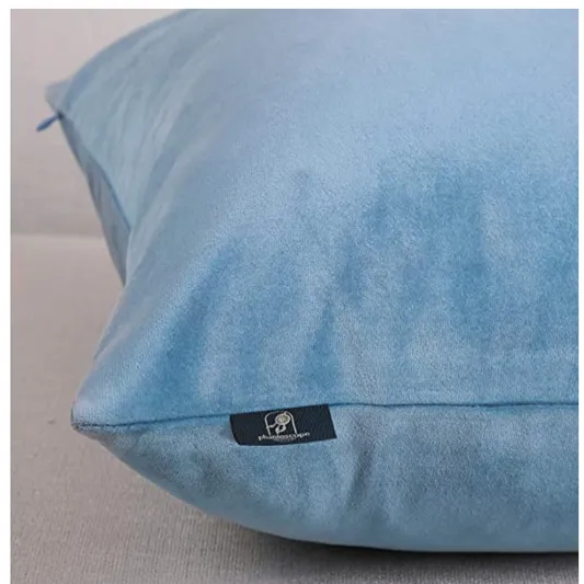 Blue Velvet Square Pillow
