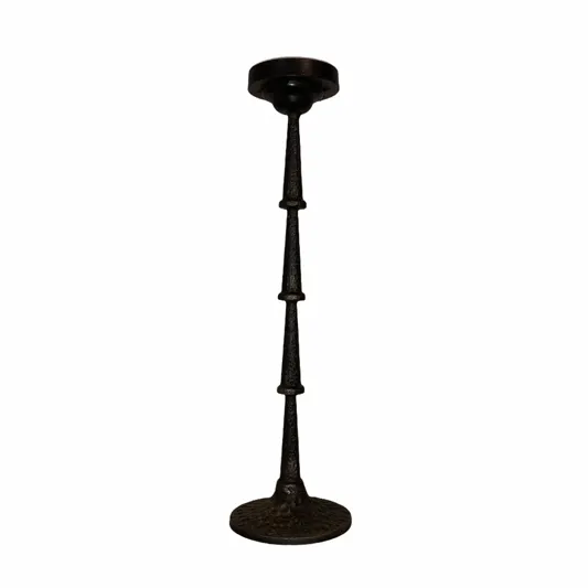 Black Pillar Candelabra 15 1/2"