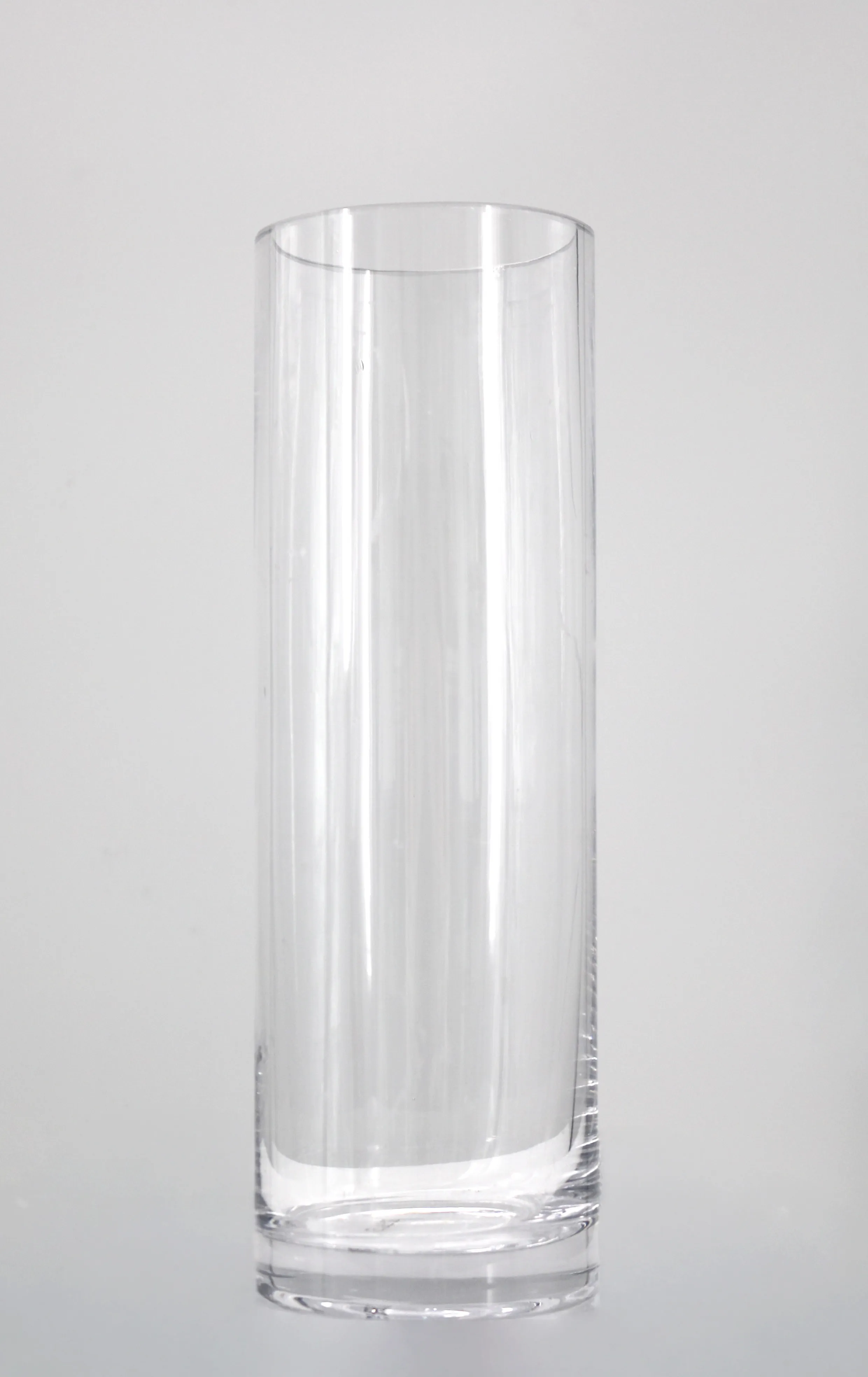 Clear Glass Hurricane Vase - 12 inch