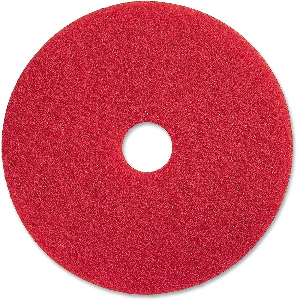 17" Floor Machine Red Buffing Pads