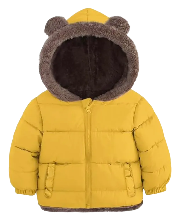 Kids snow jacket - yellow