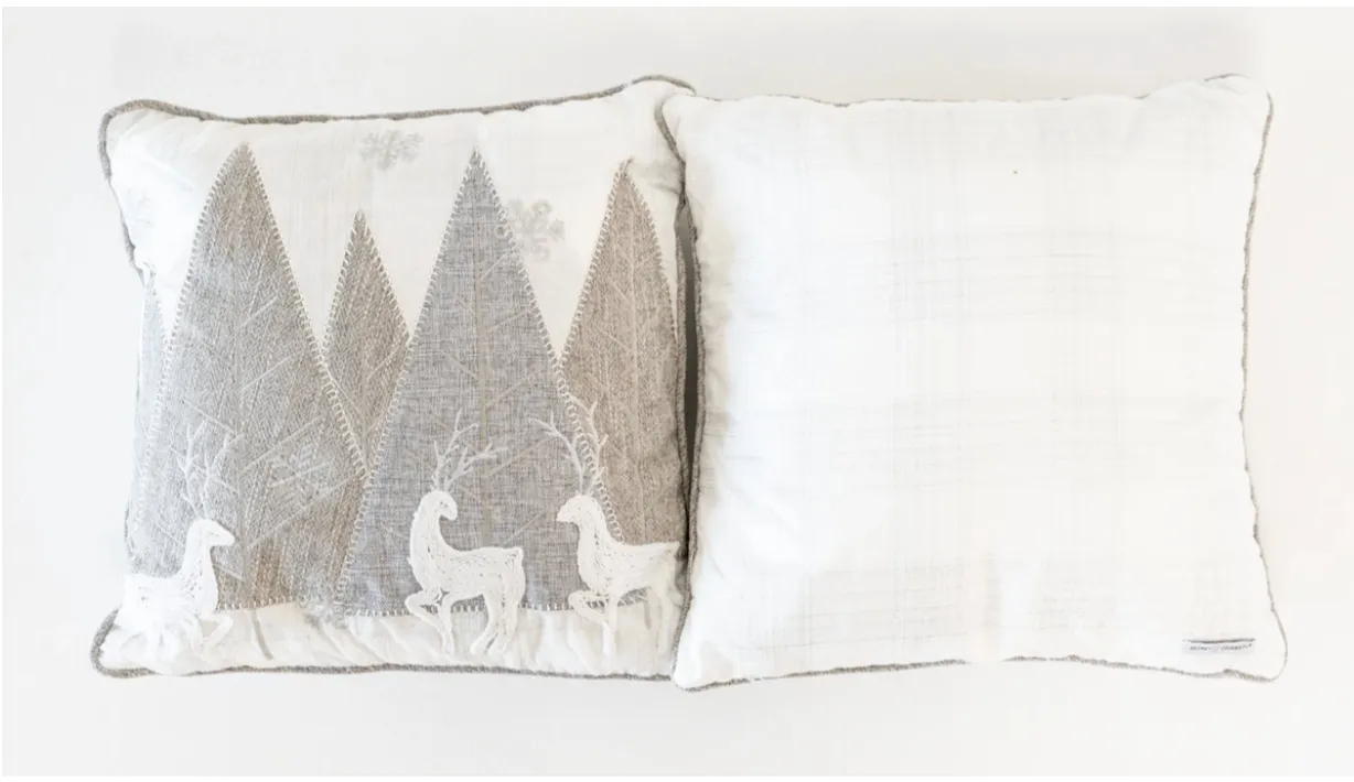Winter Deer Pillow (Qty:2)