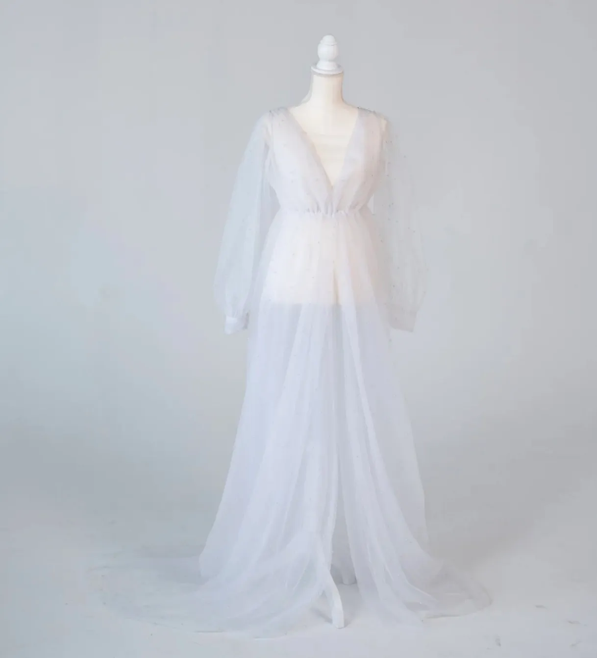 White Pearl Dress | Size 8