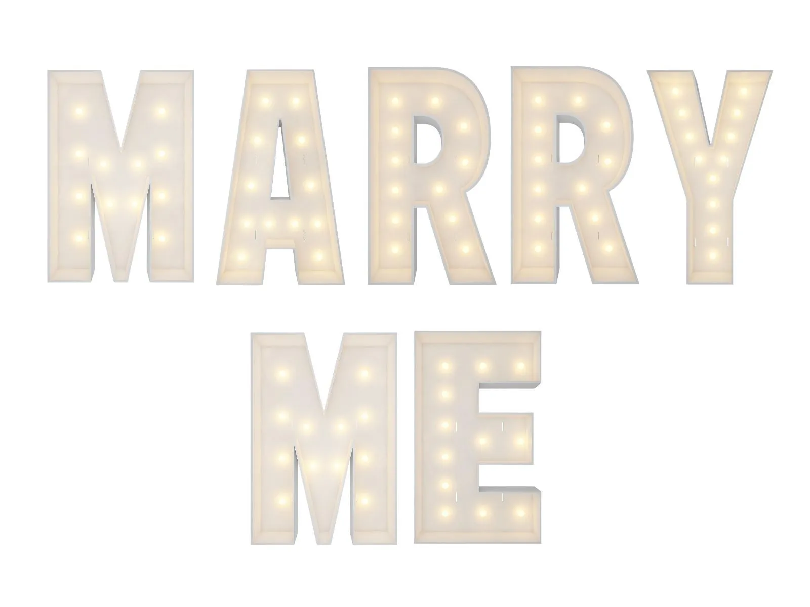 Marry Me Letters (3 Ft Tall) 