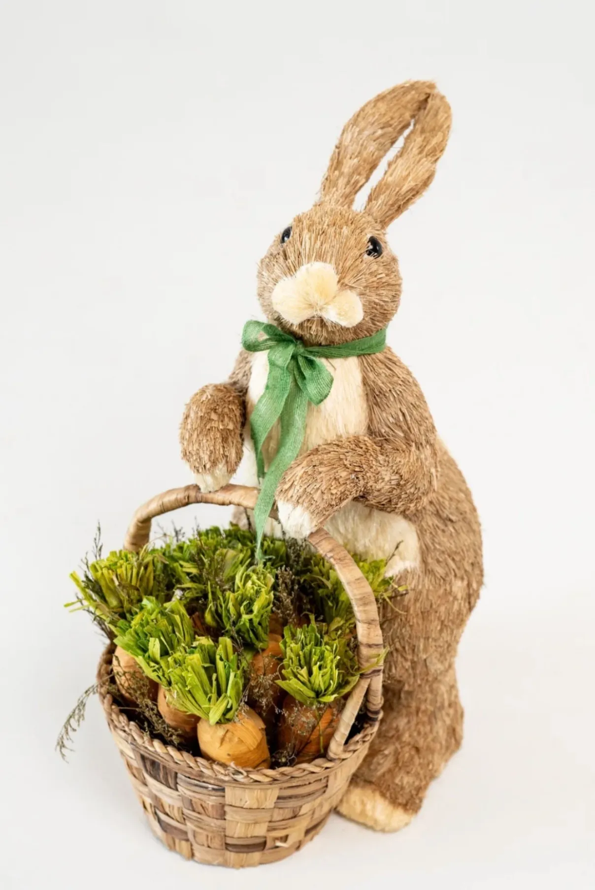 Bunny with Basket of Carrots