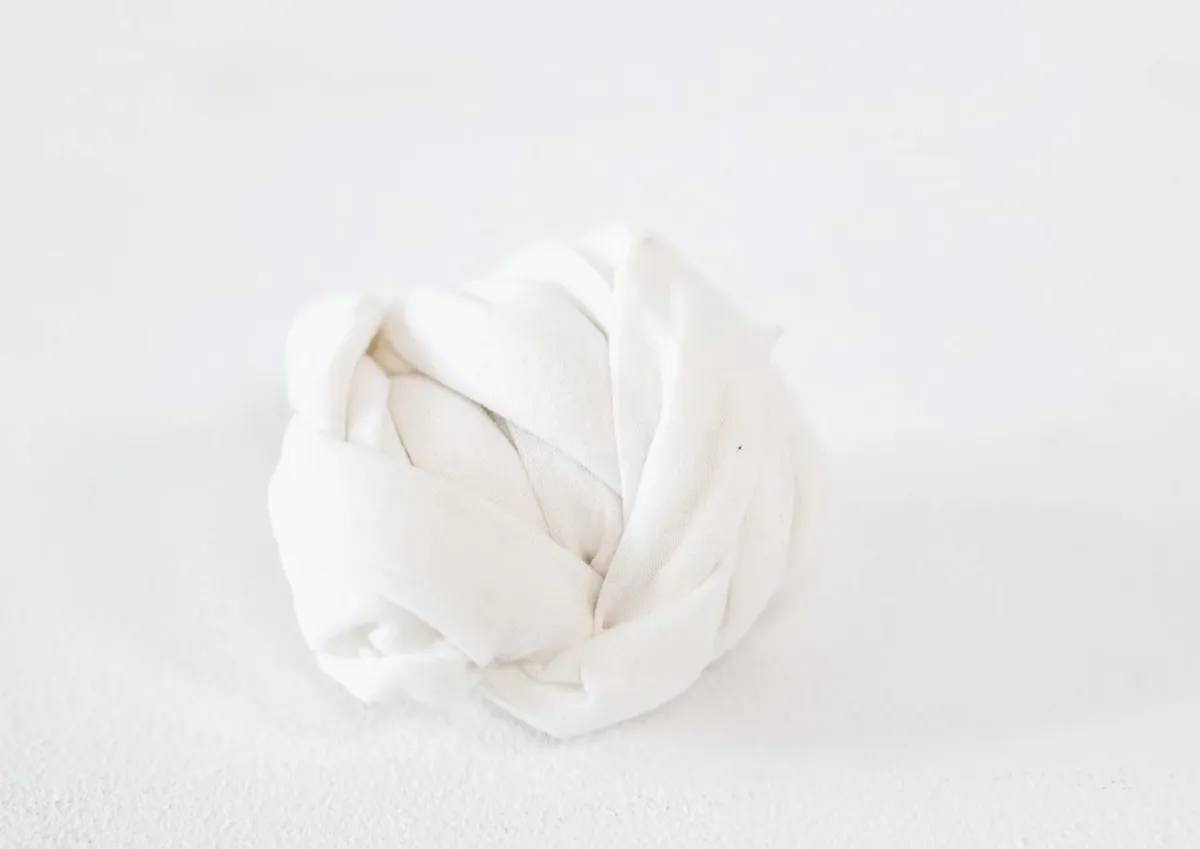 White Thin Fabric Wrap
