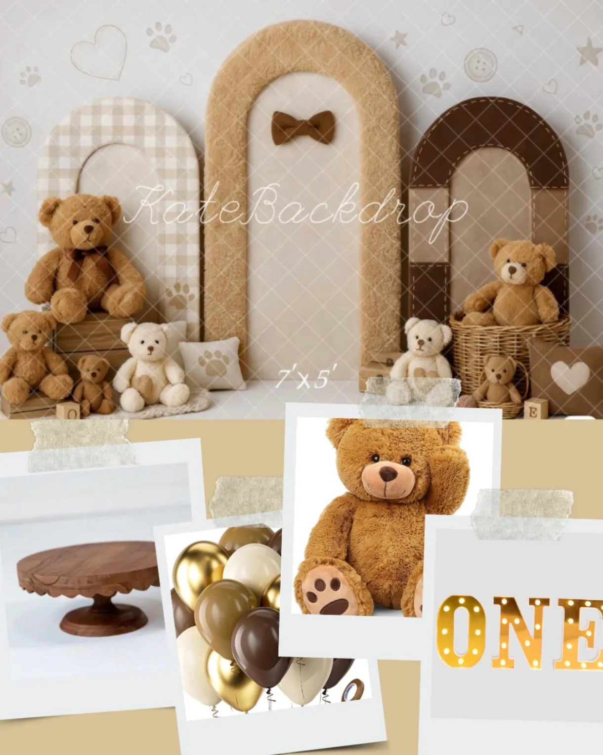 Teddy Bear Cake Smash Quick Set