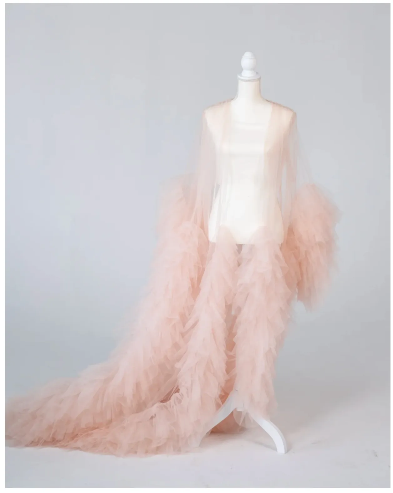 Pink Robe with Ruffles