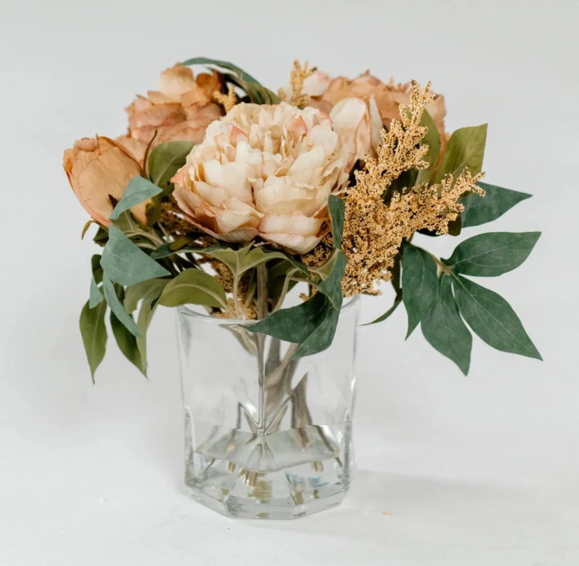 Classical Arrangement in Glass Vase 