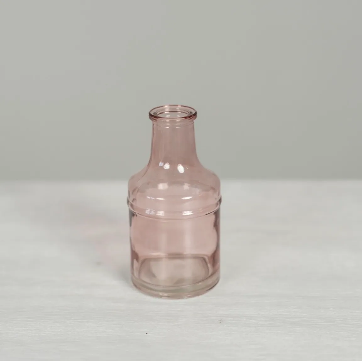 Light Pink Bottle Bud Vase