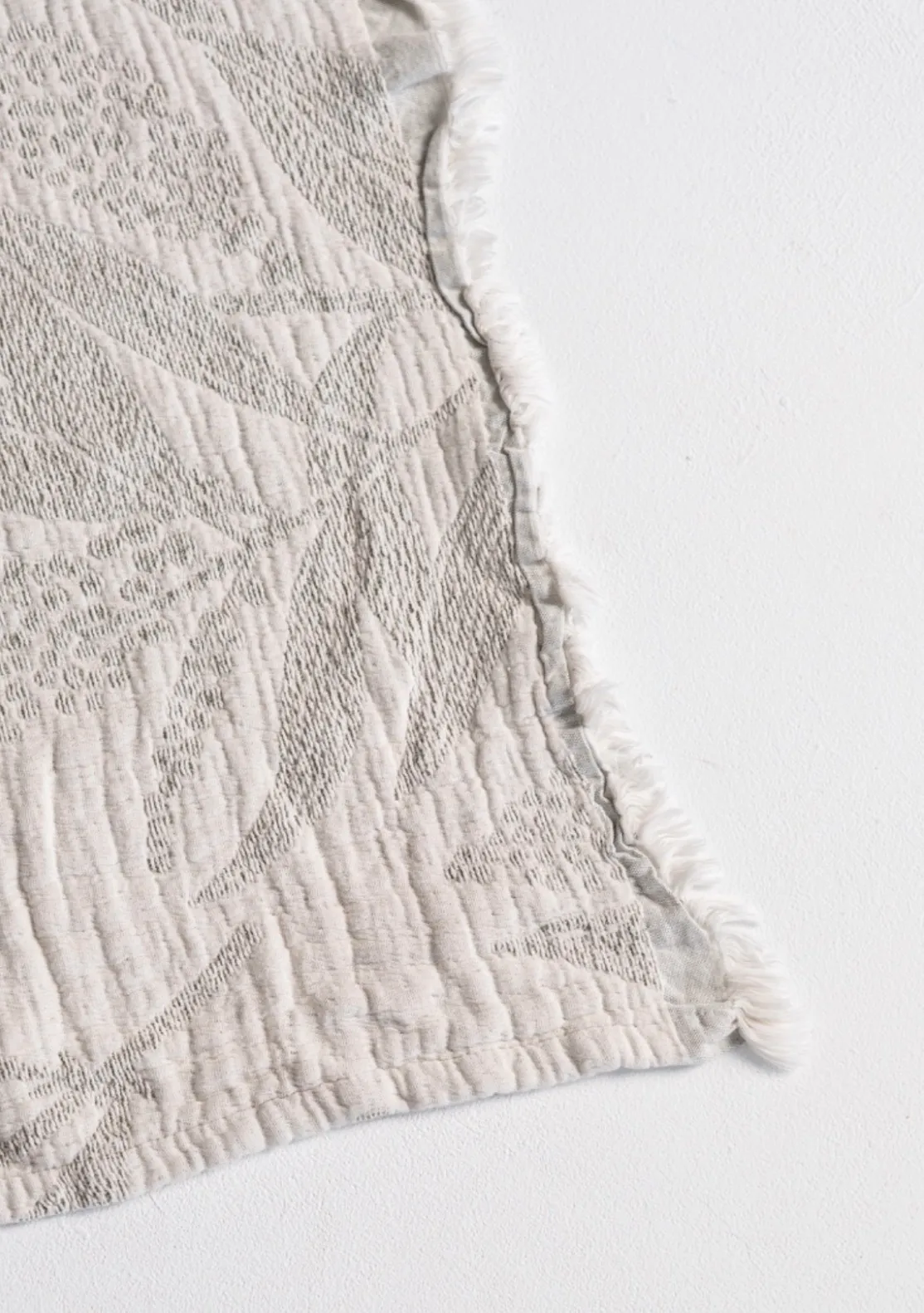 Neutral Floral Blanket