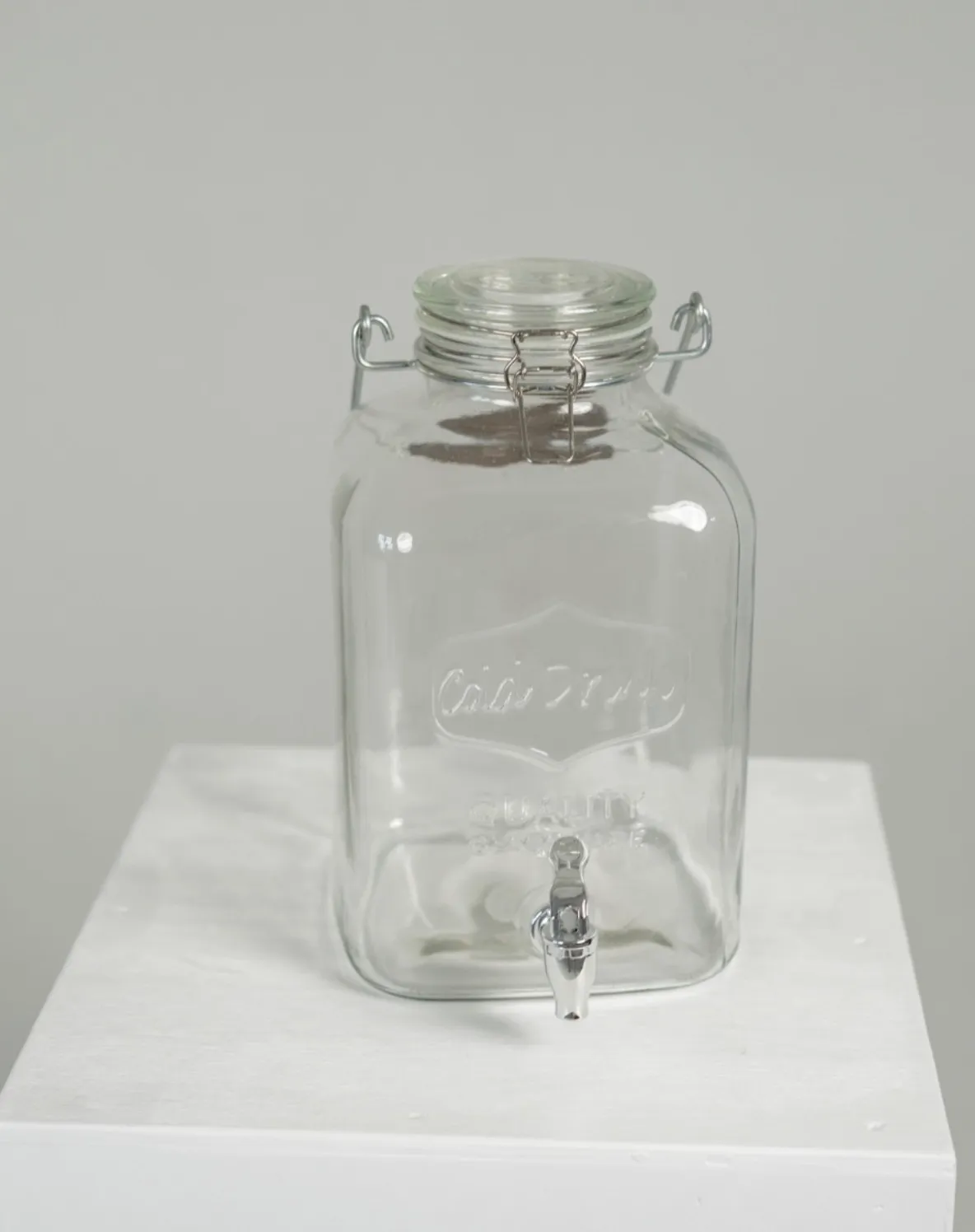 Square Clear Beverage Server