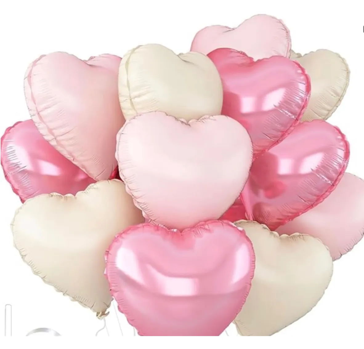 Shades of Pink Heart Balloons
