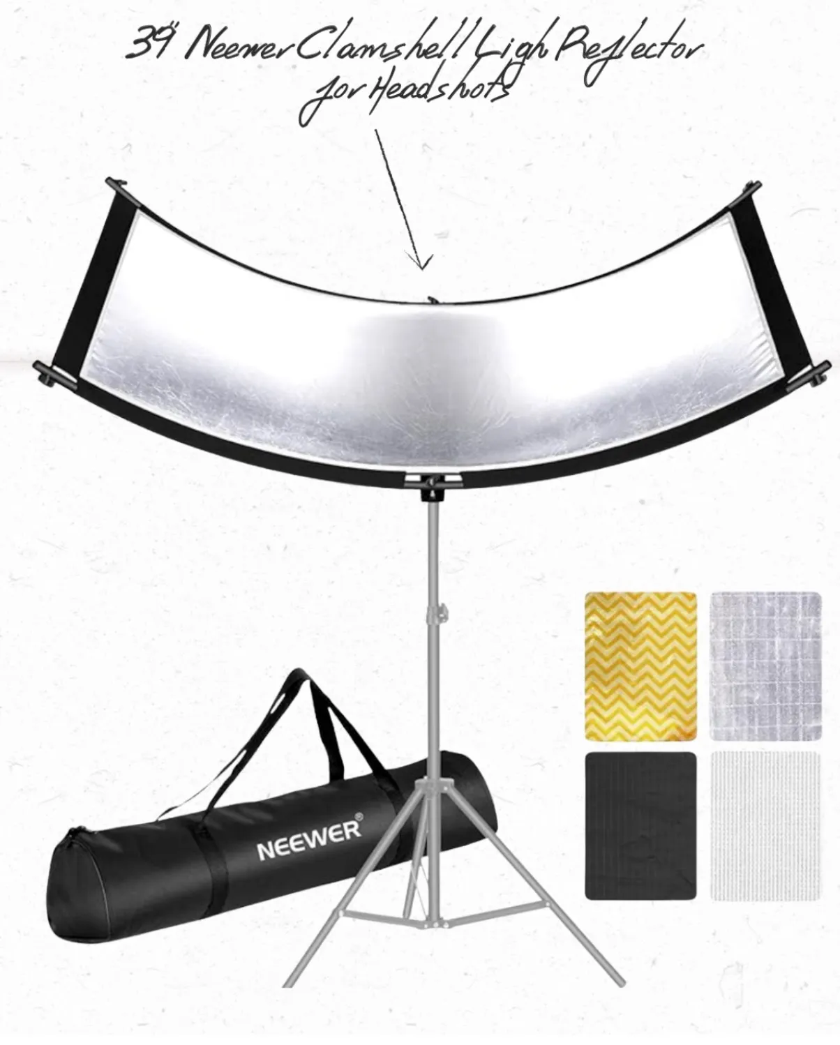 Neewer Clamshell Reflector for Headshots