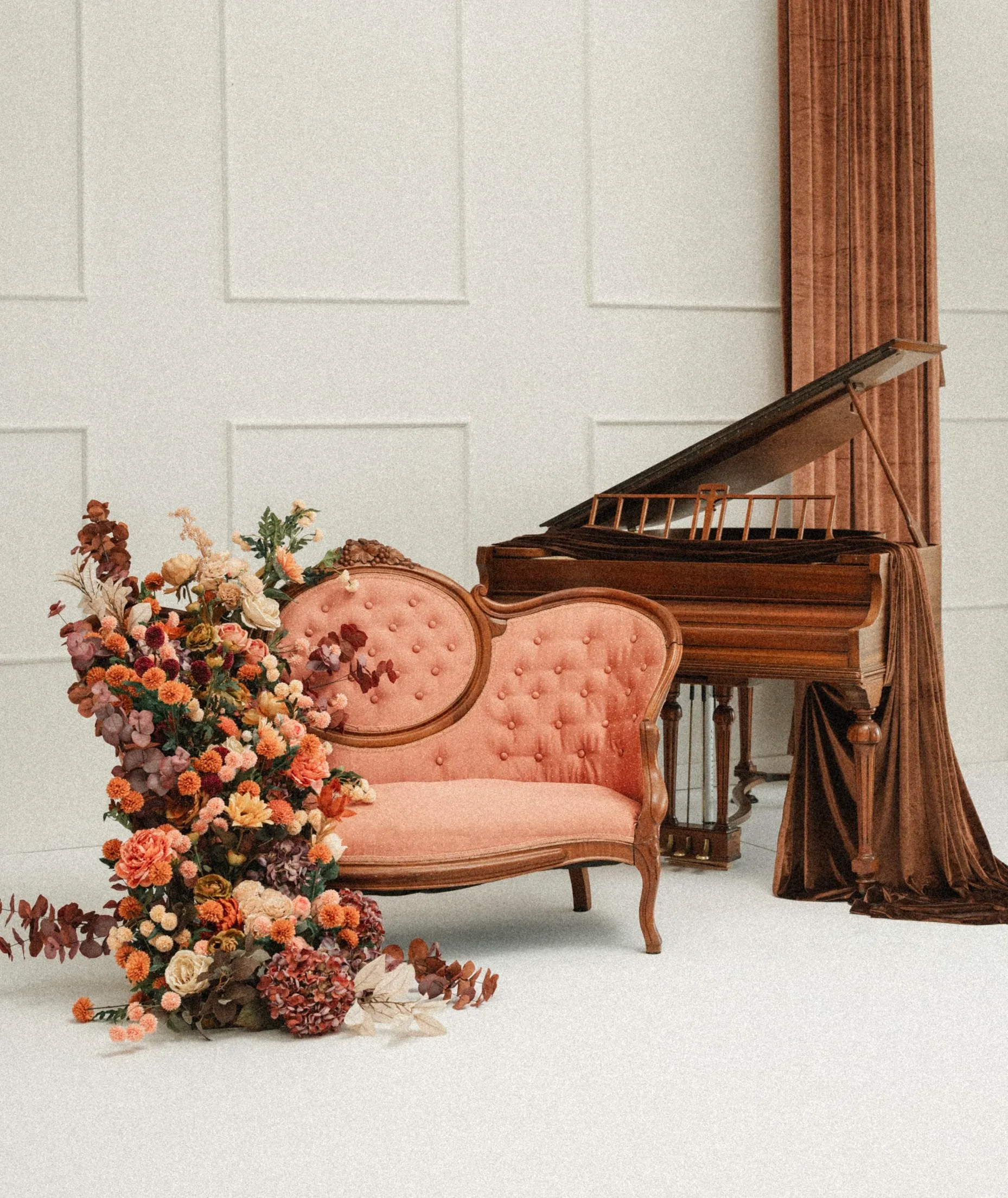 The Autumn Settee + 1923 Ludwig Baby Grand (09/02 to 10/26) 