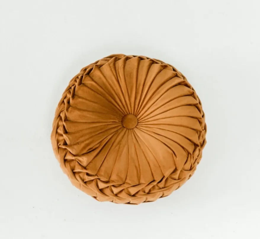 Rust Round Pillow