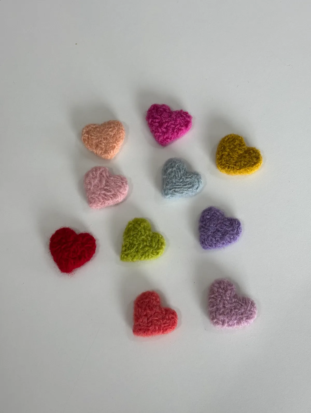 Multi Color Flat Lay Hearts