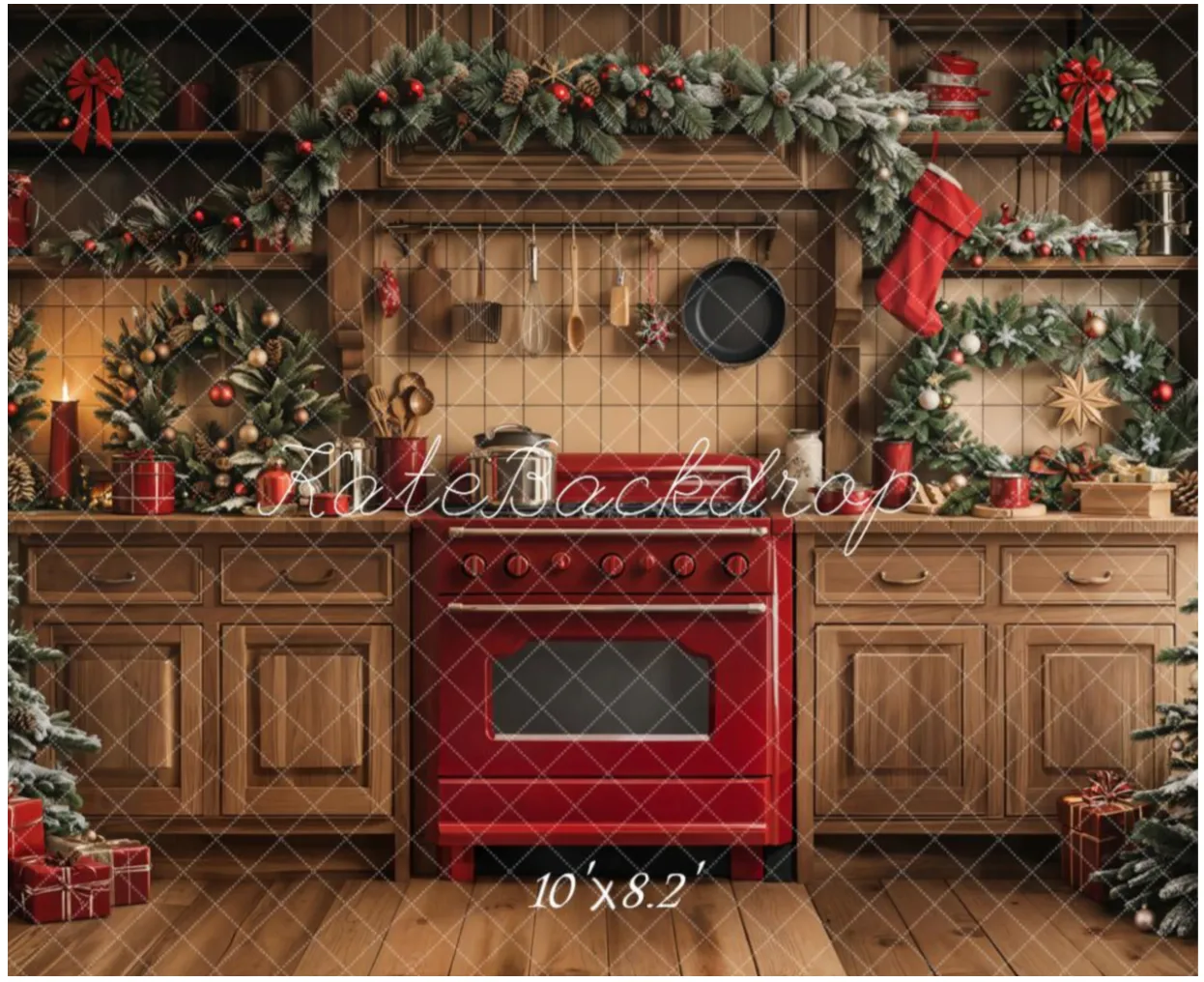 Red Kitchen (10x8)