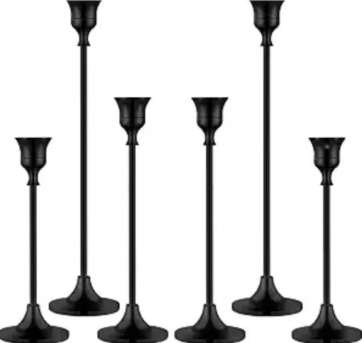Black Candlesticks (Qty. 6) 