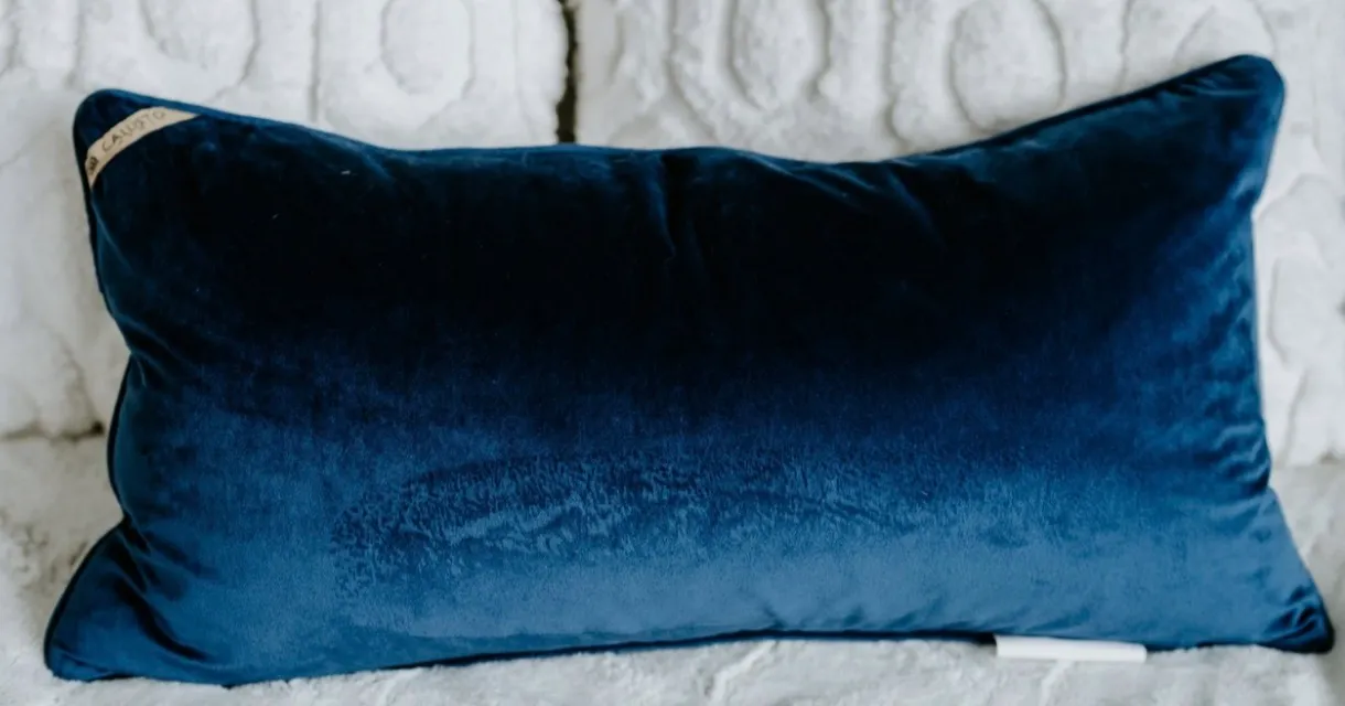 Blue Rectangle Pillow