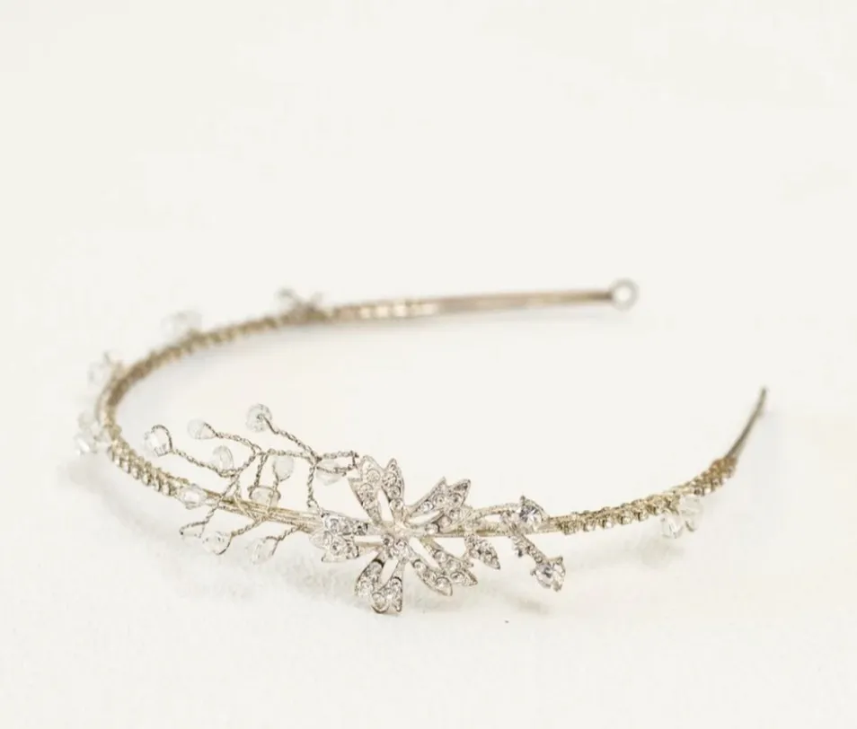 Floral Rhinestone Headband