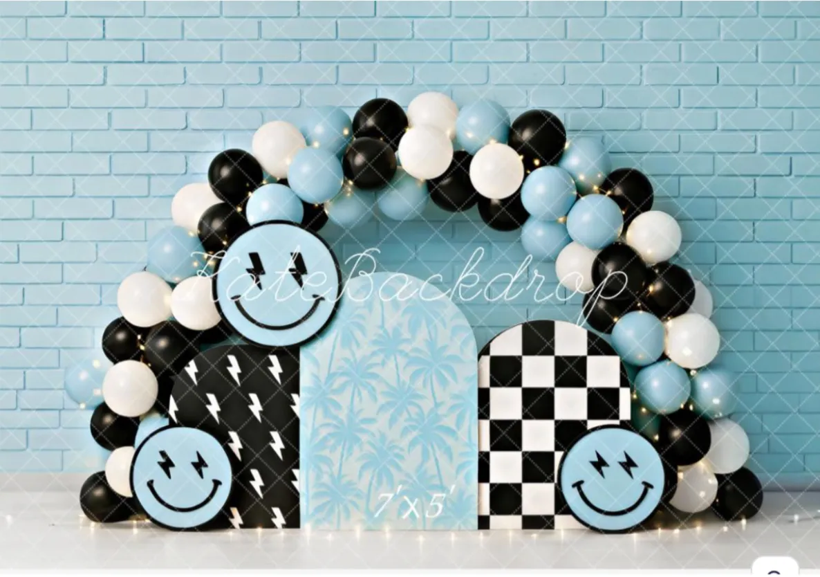 Smiley Blue Backdrop (7x5)