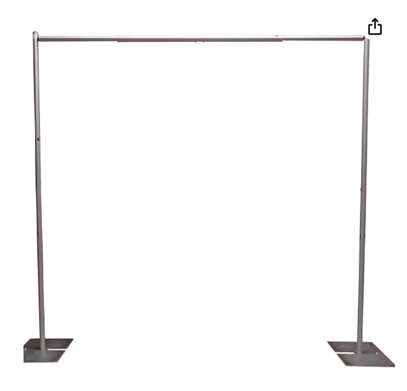 8 Foot Tall Fixed Height Portable Pipe and Drape Backdrop Kit 8ft x 10ft (Qty:3)