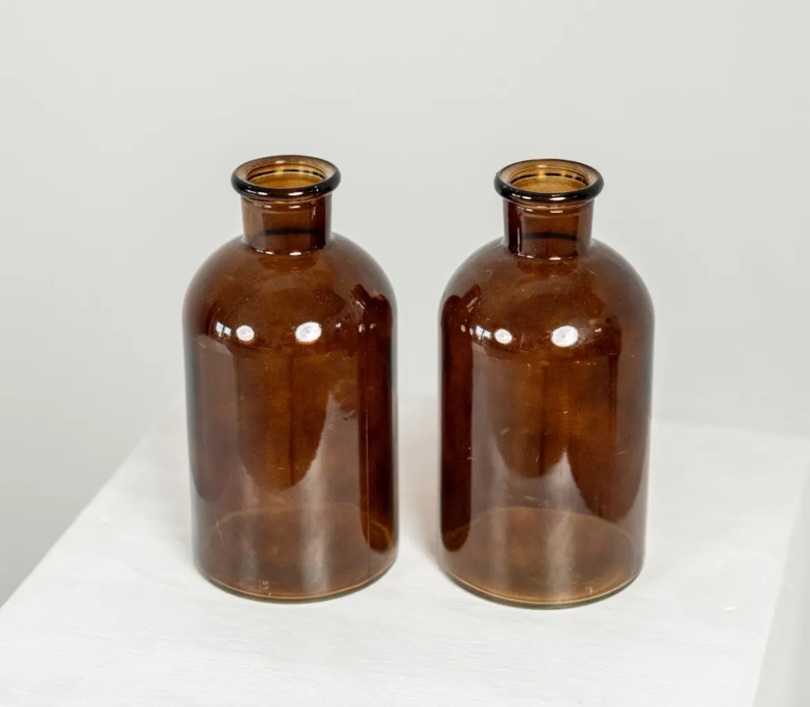 Brown Bottle Vases (Medium)