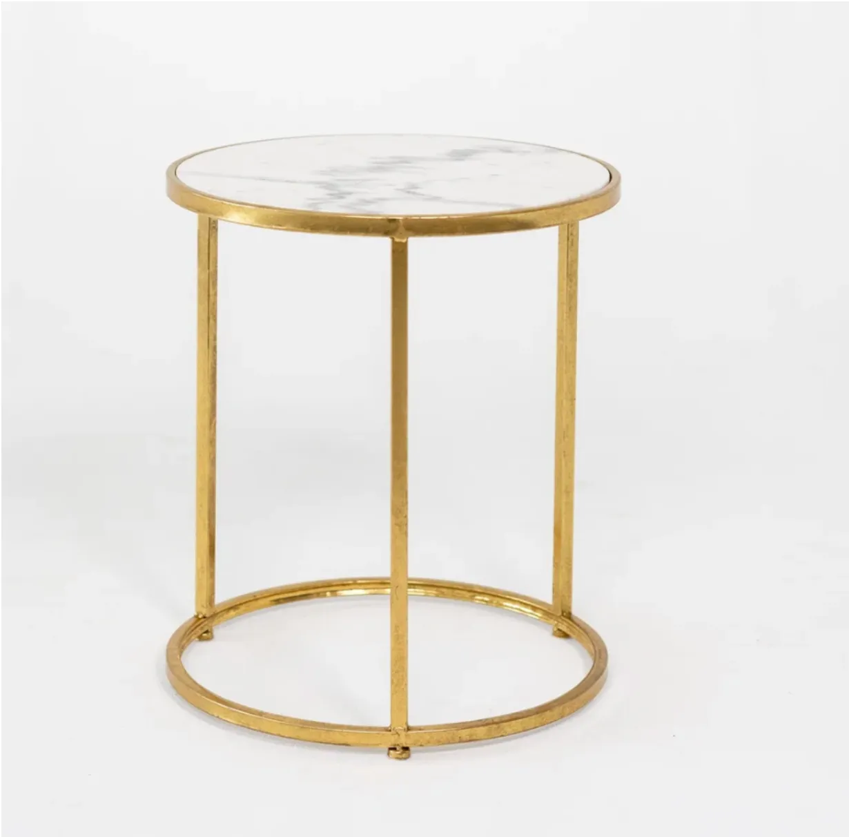 Marble Top Gold Stand - Small
