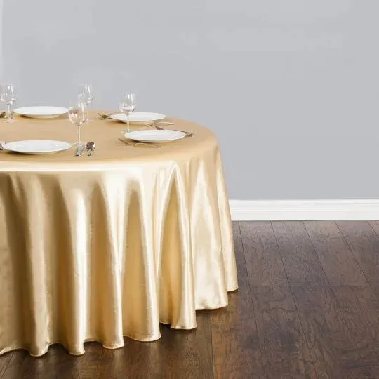Gold Circular Linens (Qty. 4)