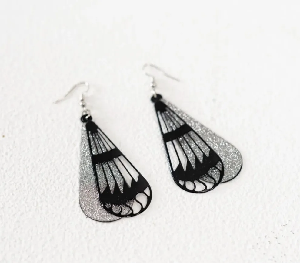 Black & Silver Earrings