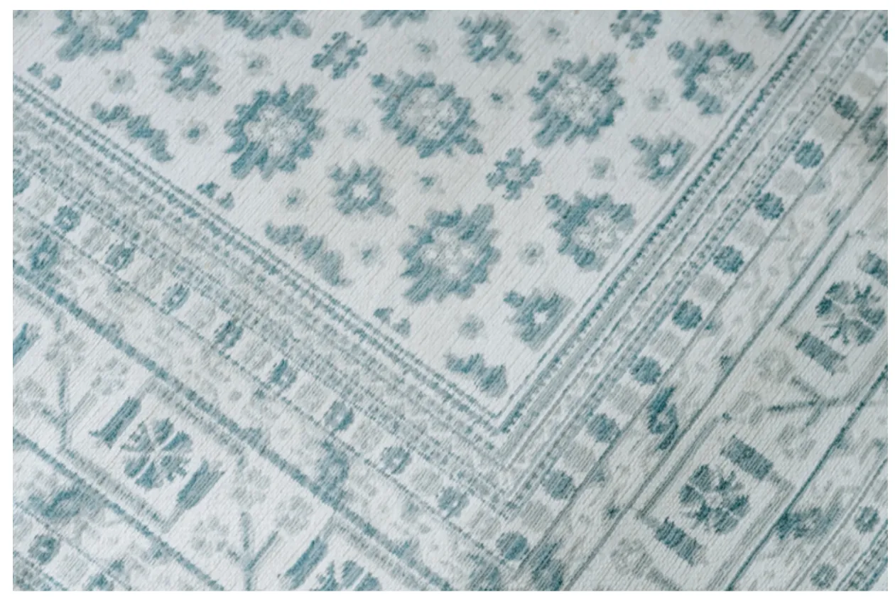 Country Light Blue Rug