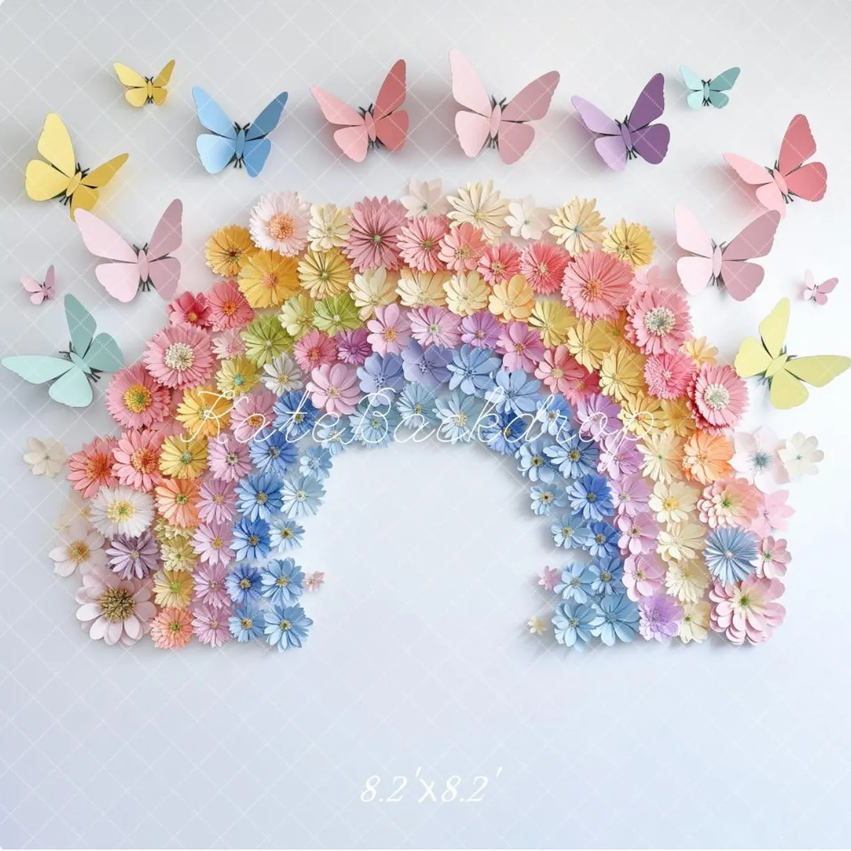 Rainbow Butterfly Backdrop (5x7)