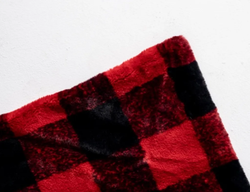Red and Black Buffalo Check Blanket