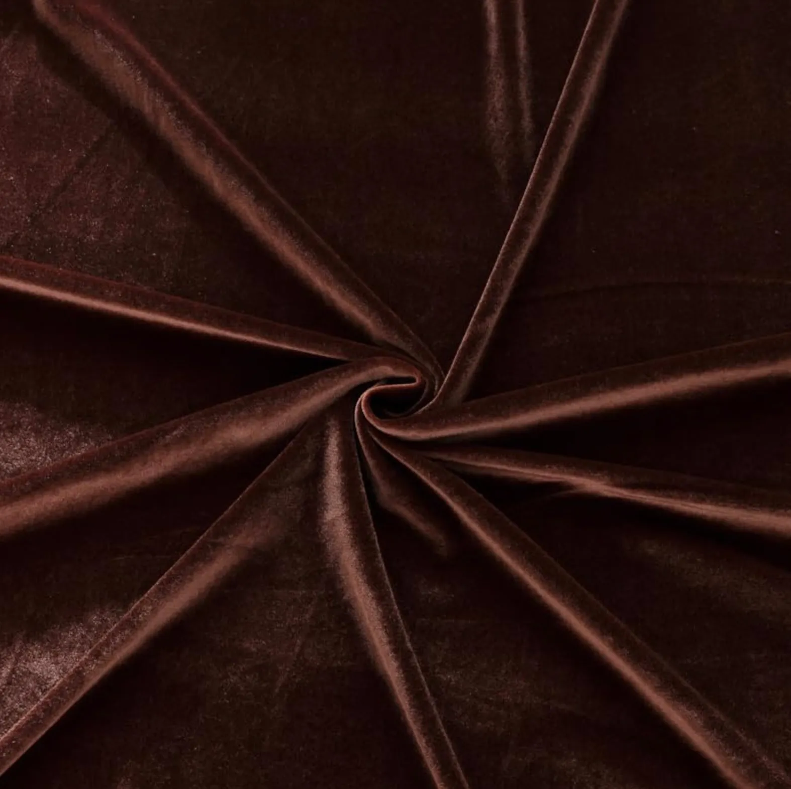 Espresso Velvet Fabric (60 Inch Wide)