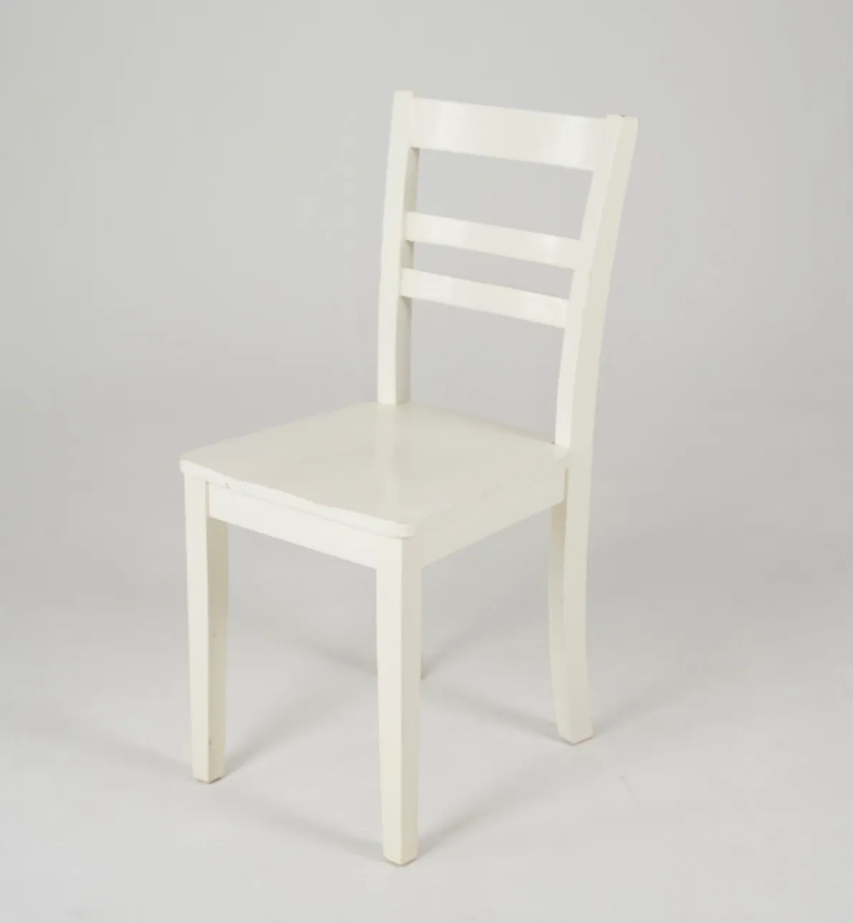 White Wooden Dining Chair