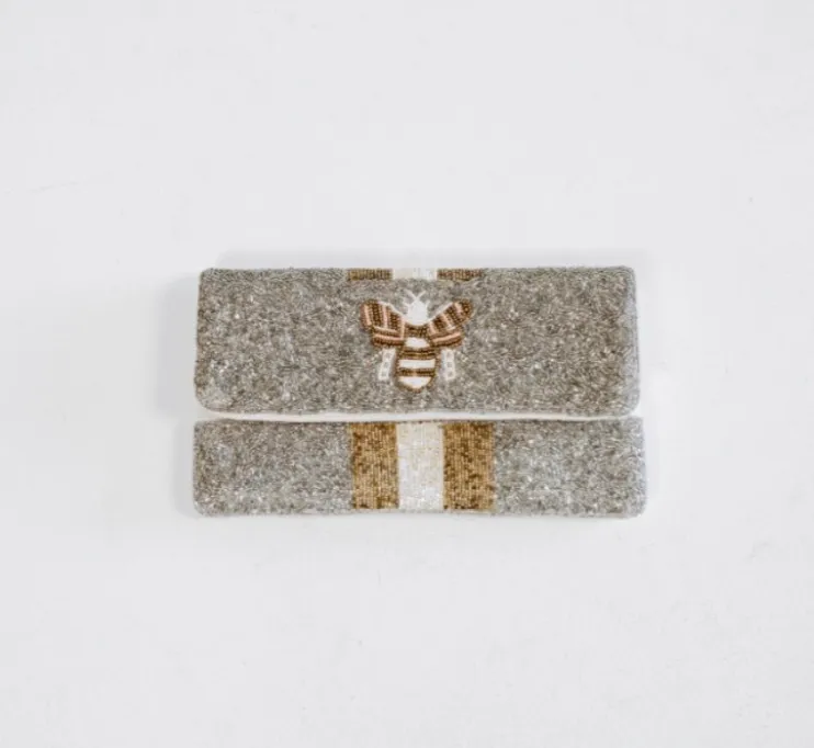 Beaded Bee Clutch