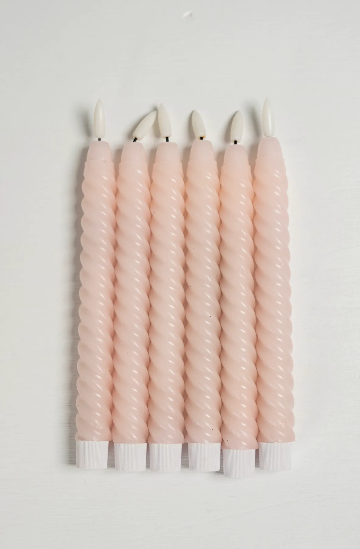 Baby Pink LED Taper Candles