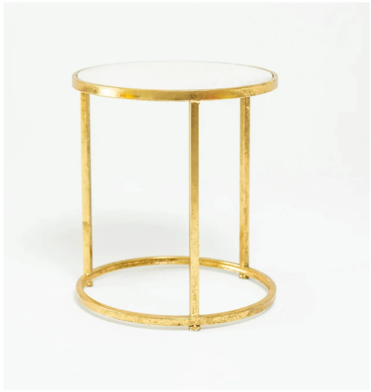 Marble Top Gold Stand - Medium