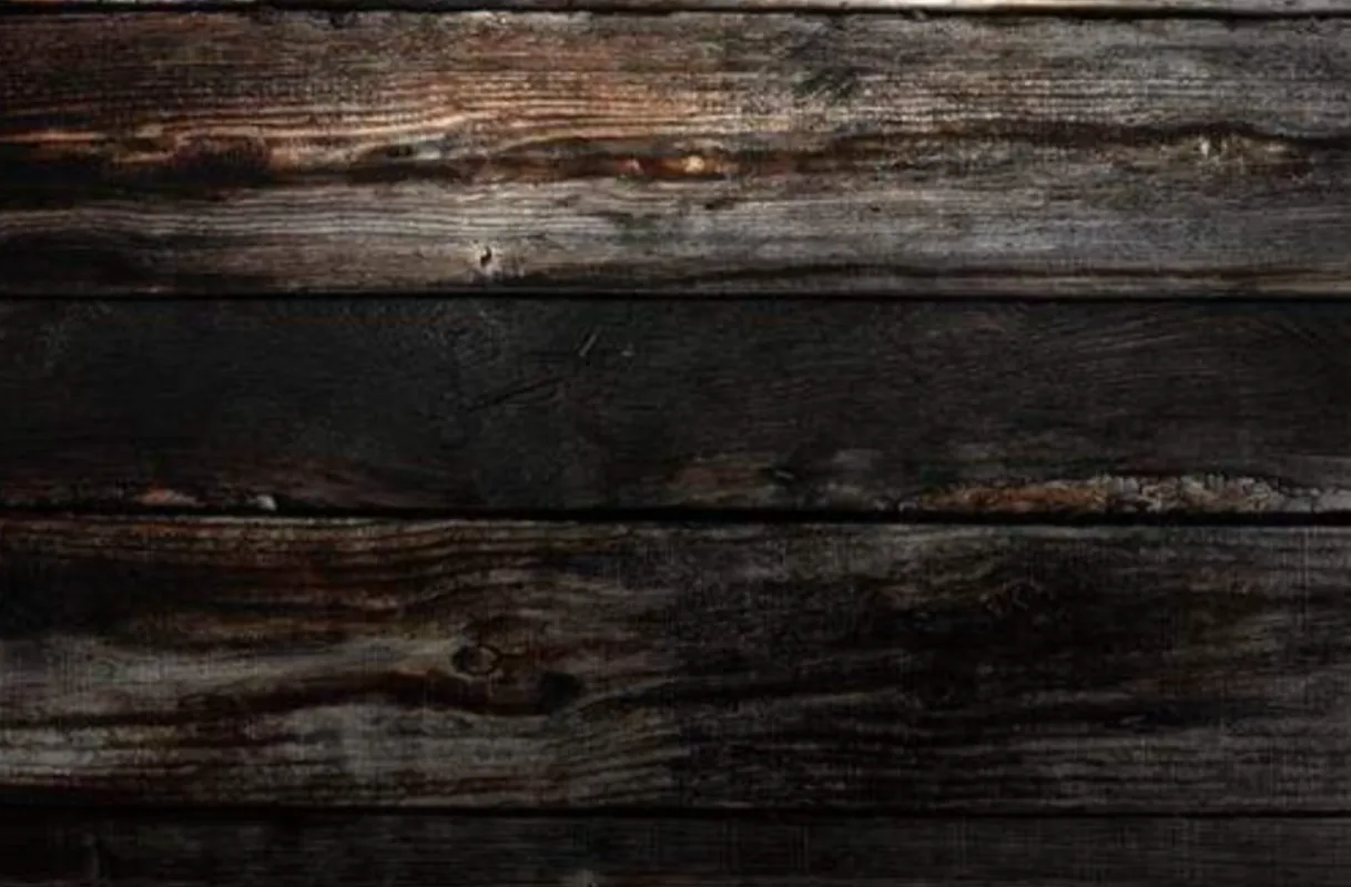 Faux Dark Wood Floor Rubber Mat