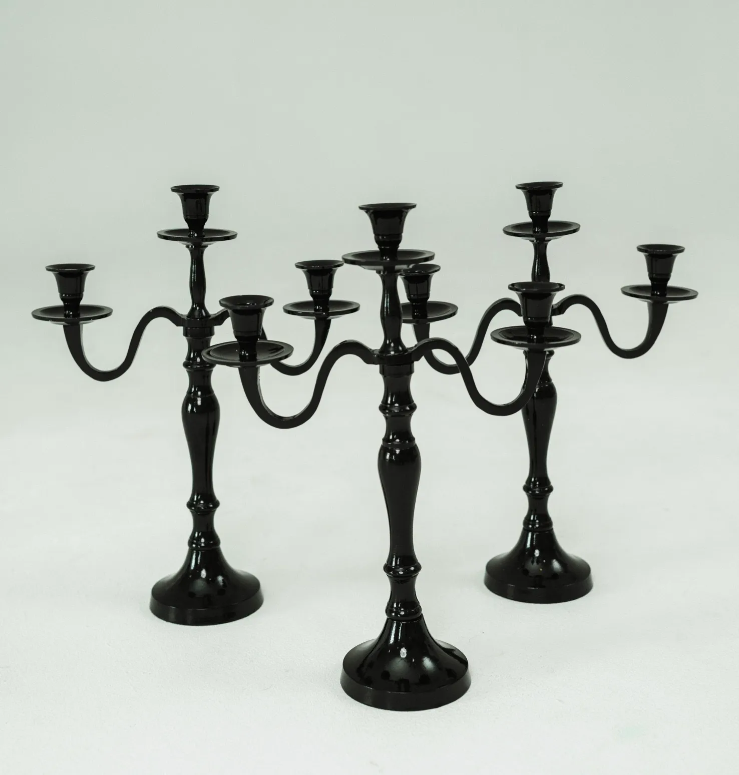 Black Candelabras (Qty. 3) 