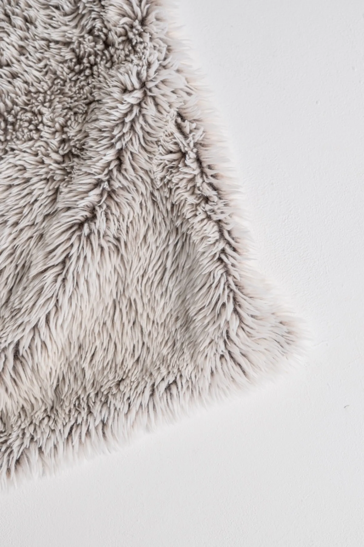 Tan and Grey Fuzzy Blanket