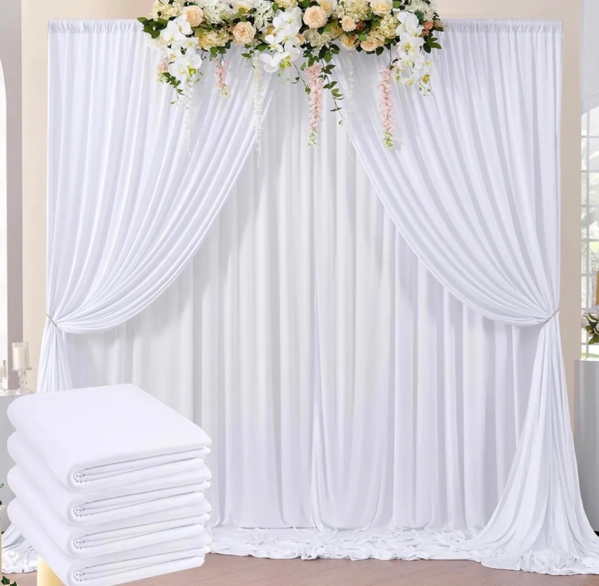 White Wrinkle Free Panels 5x10ft 