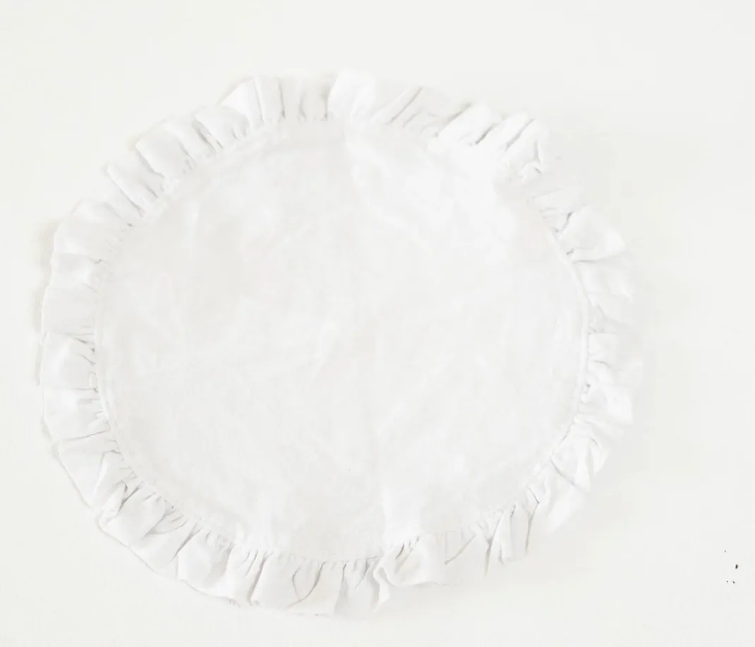 White Circular Underlayment