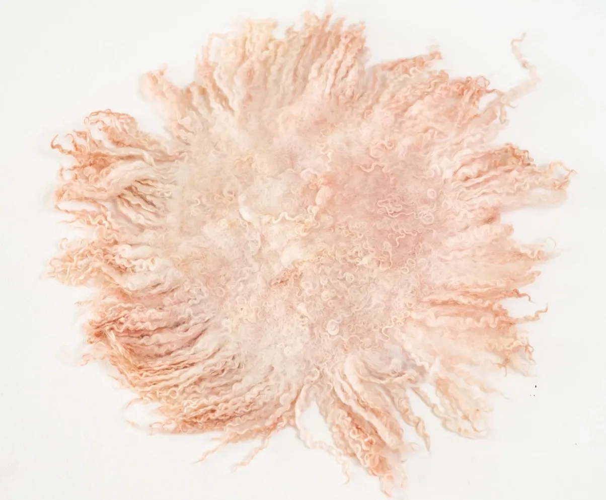Pink Fluffy Underlayment for Newborns