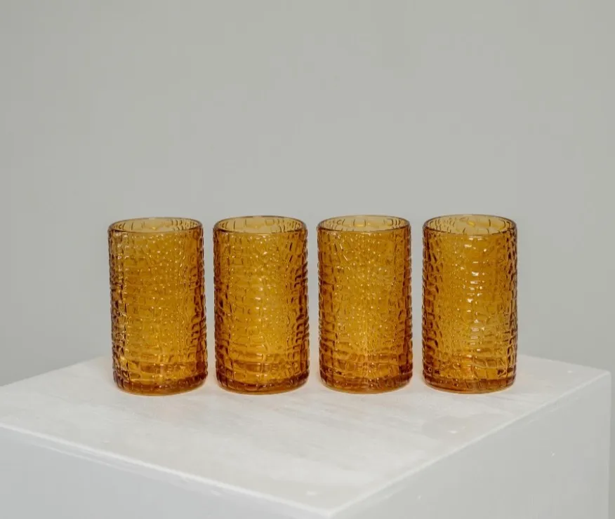 Reptile Skin Amber Glasses
