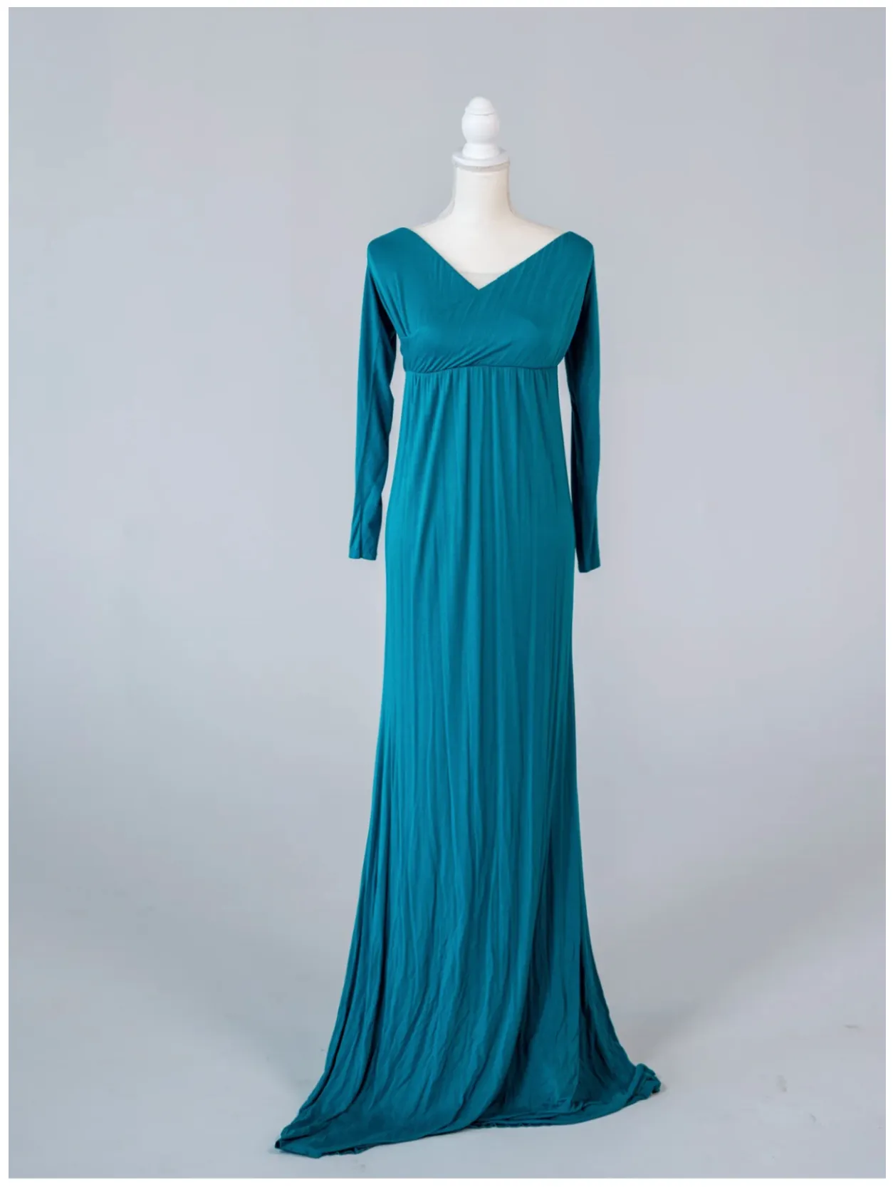 Teal Maternity Dress
